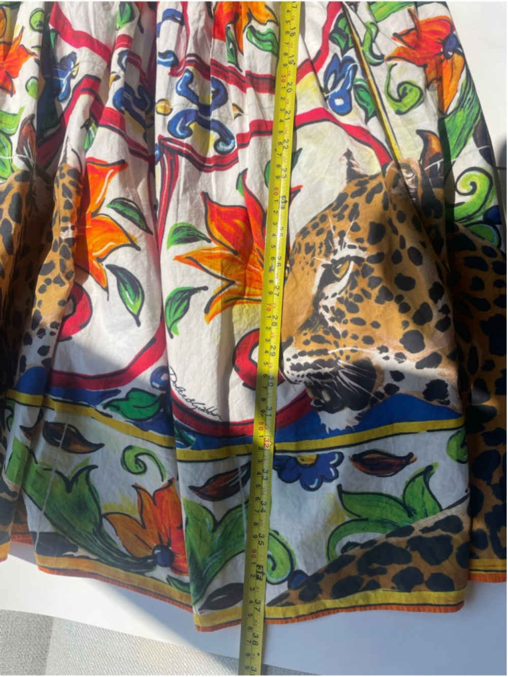 Dolce & Gabbana Multicolor Floral & Leopard Print Midi Dress small - Picture 7 of 11